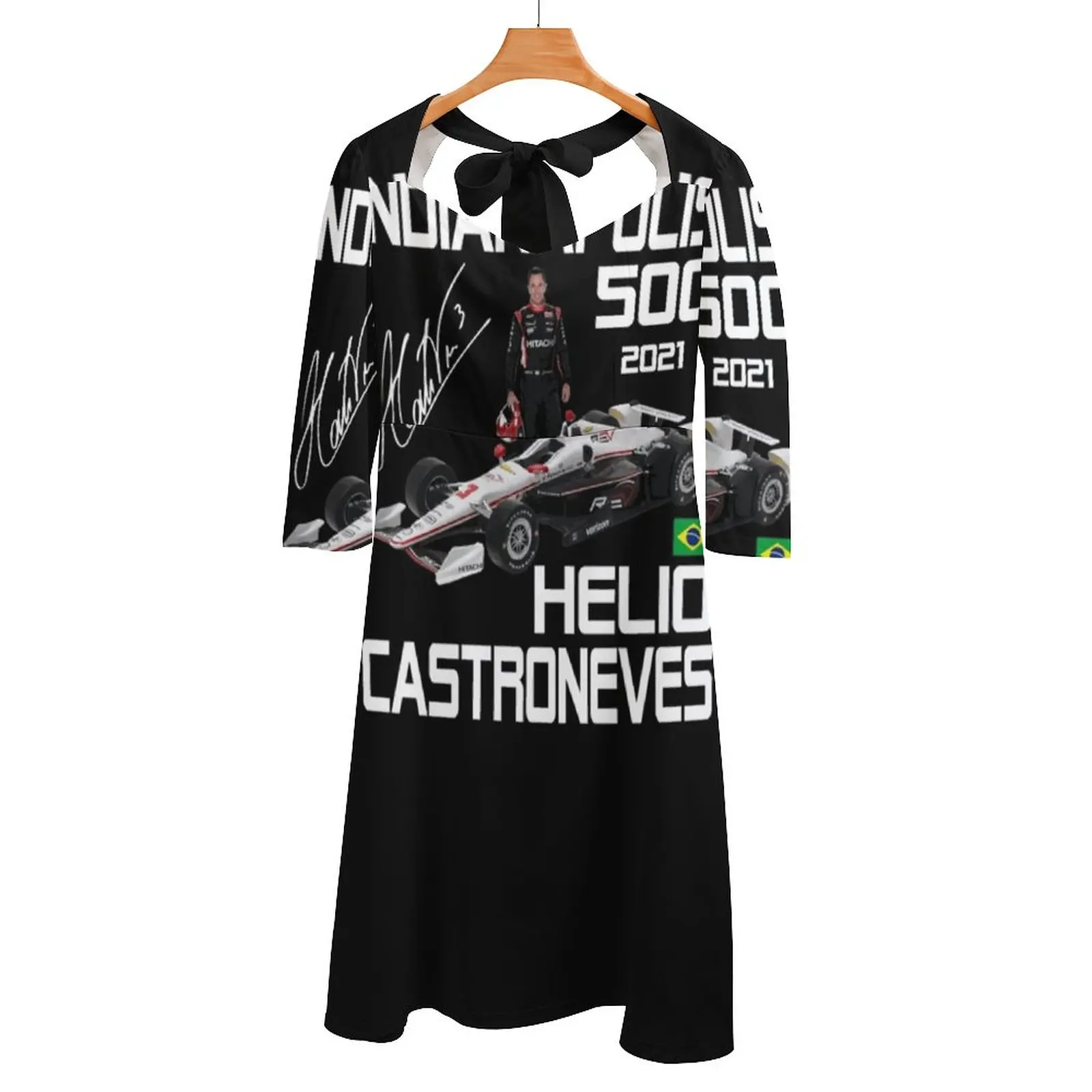 

Helio Castroneves Square Neck Dress Back Lacing Backless Dress Elegant Beach Party Dress Korean Helio Castroneves Helio