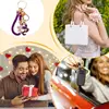 2025 Year Of Chinese Snake Lucky Pendant Keychain Creative Rhinestone Snake Key Ring With Ring Clasp Bag Accessories Charm Gift 6