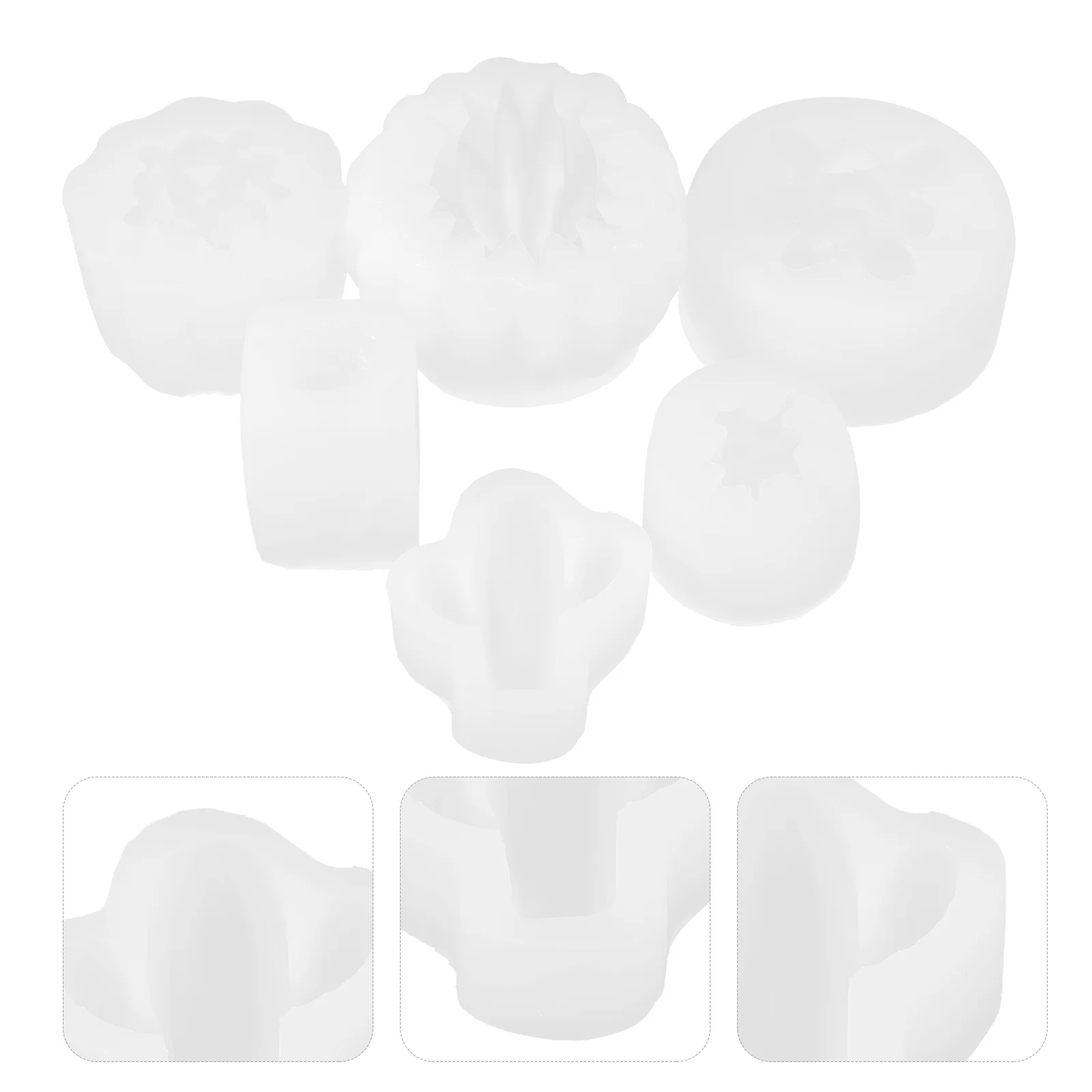 

6Pcs Molds Silicone Molds Crafting Silicone DIY Mold Aroma Making Molds