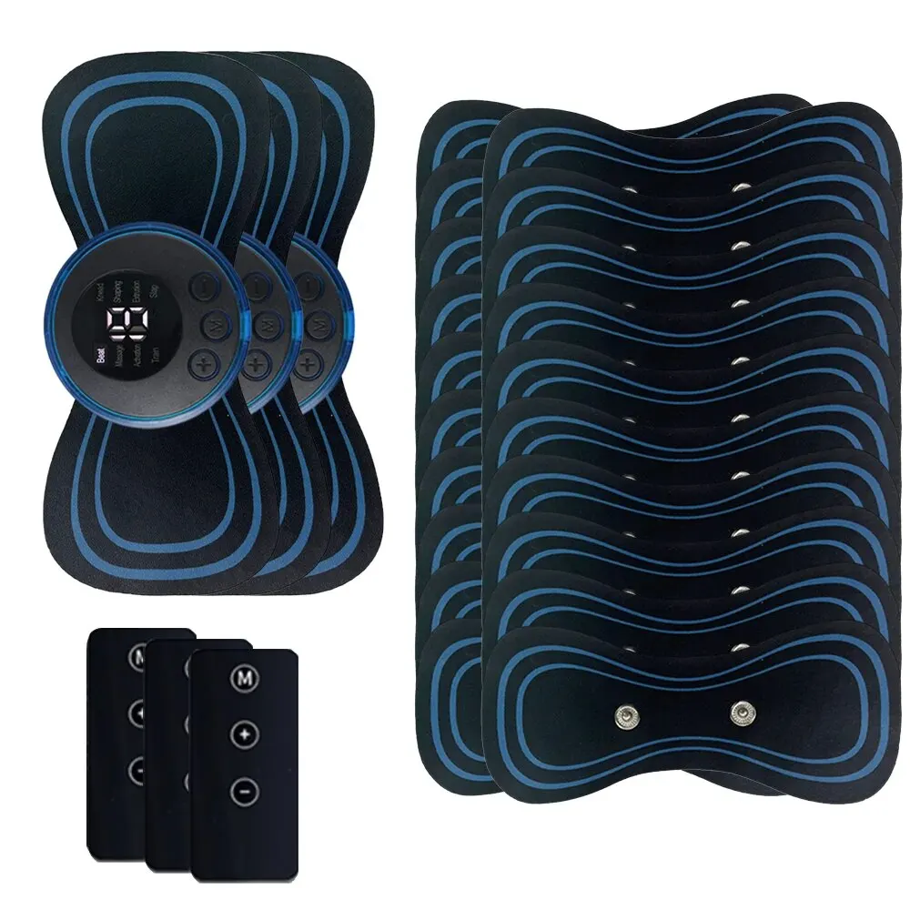 Remote Control Electric Neck Massager Set Smart Portable Rechargeable Cervical Massage Patch to Relax and Relieve Fatigue
