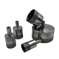 1 pièce, nouveau type de foret auto-affûtant en poudre de diamant fritté, tige de 10 mm, diamètre de 4 mm à 120 mm, pour ligne de production automatique de verre, 15000 trous 3