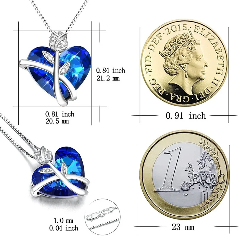 Rose Flower Necklace Sterling Silver Love - Image 5