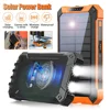 Solar Mobile Power Bank Portable Wireless Fast Charging 10000mAh 4USB port Suitable for iPhone xiaomi huawei with 2Led Light 1