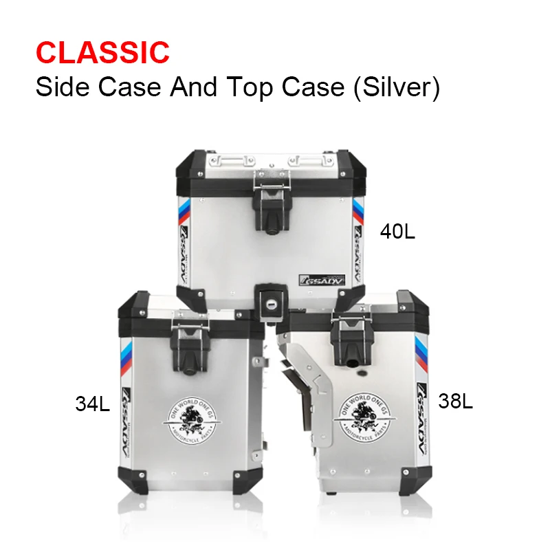 GSADV Aluminum side box for motorcycle frame & body parts