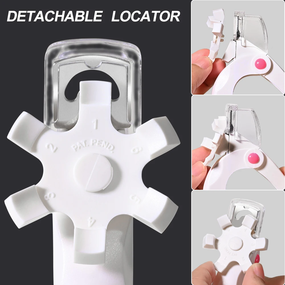 Nail Clipper for Acrylic Nails U Word False Tips Edge Cutter Trimmer Triple Cut with Measure Dial Manicure Scissors Tools nail scissors set nail clipper set manicure nail clipper set manicure sets manicure set nail clippers kit nail clipper nail clippers