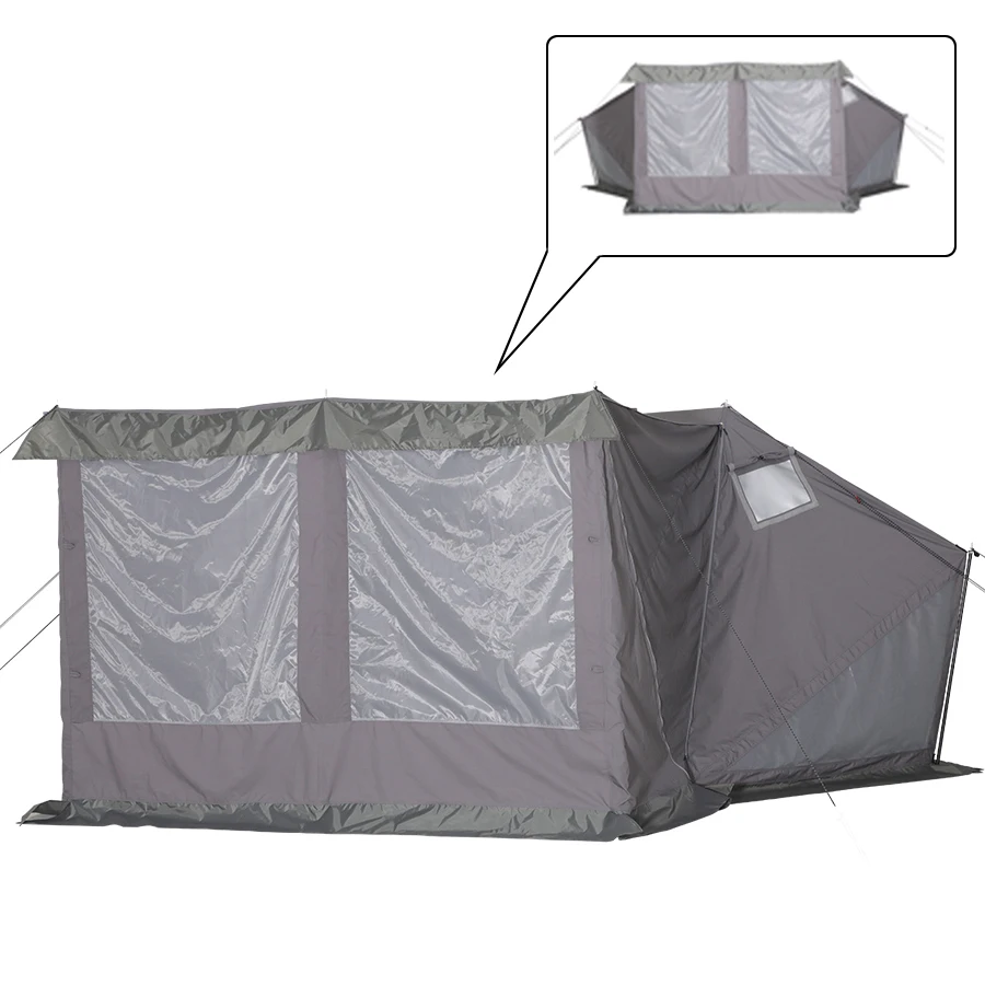 Soomloom 1.65 ミリタリー キャンプ テント 2.0、煙突穴付き広々、T/C