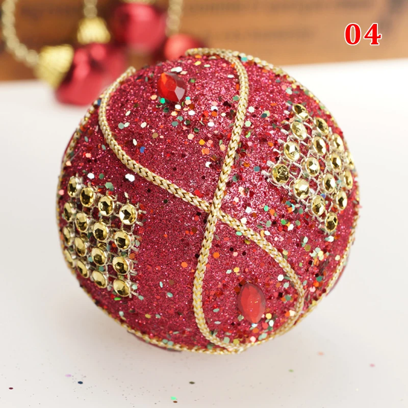 thumbnail image 1 of Bola de Navidad decorativa, bola de espuma blanca, adorno colgante, adornos para árbol de Navidad, decoración para fiestas en el hogar, manualidades, regalo, 1 of 5