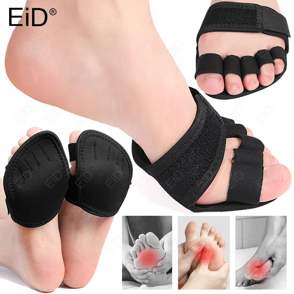 

EiD Adjustable Five Toes Forefoot Pads Heel Half Insoles Calluses Corns Foot Pain Relief Care Absorbs Shock Socks Toe Pad Insert