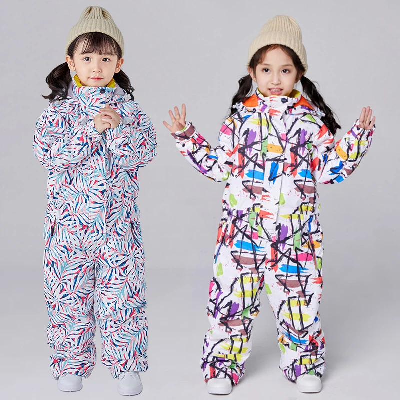 

Warm Up One Piece Girls Snowsuit Outdoor Sport Children Ski Cltohes Hooded Mountain Kids Snow Jumpsuit Alpine Teens Overalls