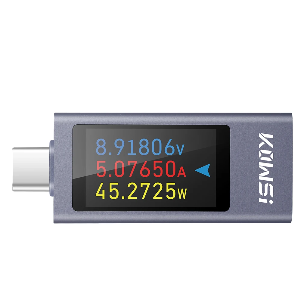 Voltage Current Power Meter KWS-2303C Multi-function Digital Type-C Tester DC 4~30A 0~12A Battery Capacity Meter
