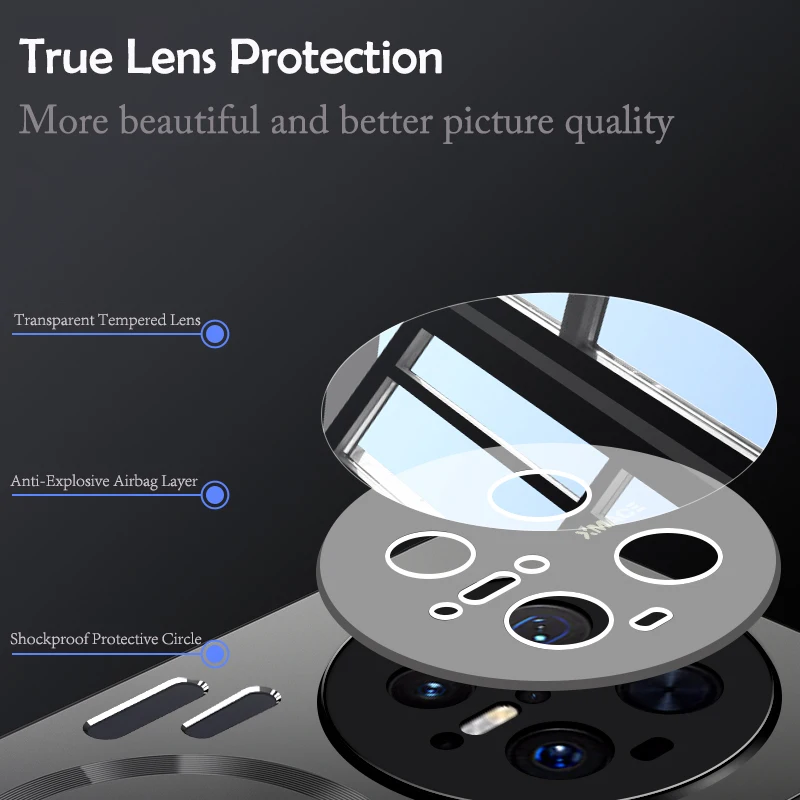 Premium Hard Metal Magnetic Wireless Charging Protective Case - Heat Dissipation Cover