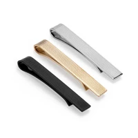 Simple Tie Clip Set Pin 5.5cm Wed Men's Tie Clip Minimalist Tie Clips And Cufflinks Necktie Metal Pins Groomsmen Gifts With Box