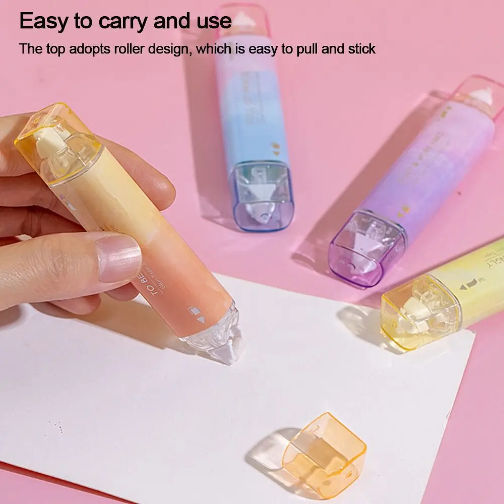 

Lovely Scrapbooking Decor Office Supplies Correction Tape Dots Stick Roller Glue Tape Dispenser Double Sided Adhesive