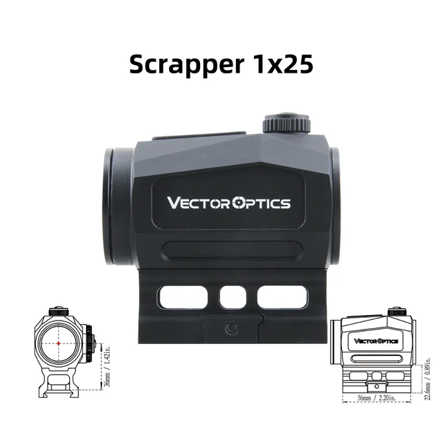 Vector Optics Scrapper 1x22/25/29 Red Dot Scope Sight With Motion