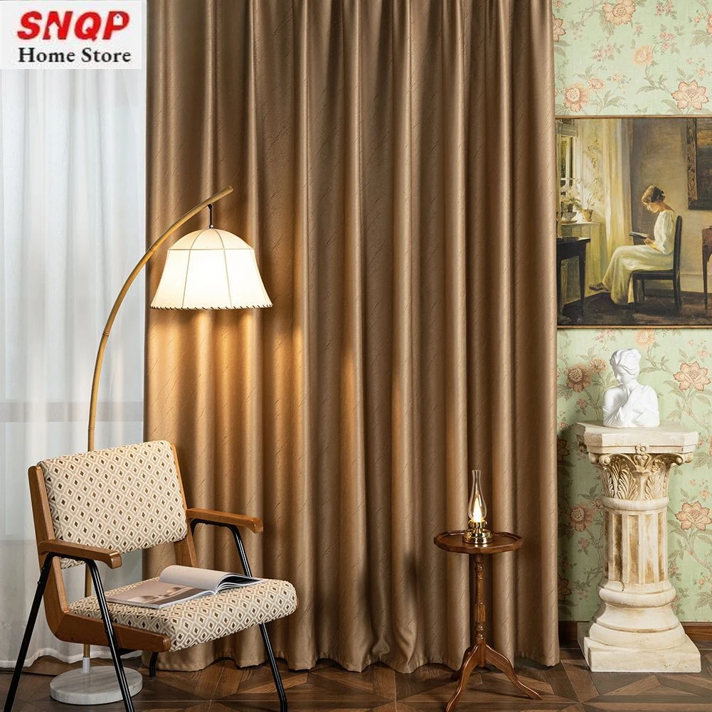 

Thicken Elegant Luxury Jacquard Cationic Waterproof and Anti-fouling Solid Color Shading, High Drape, No Styling Required