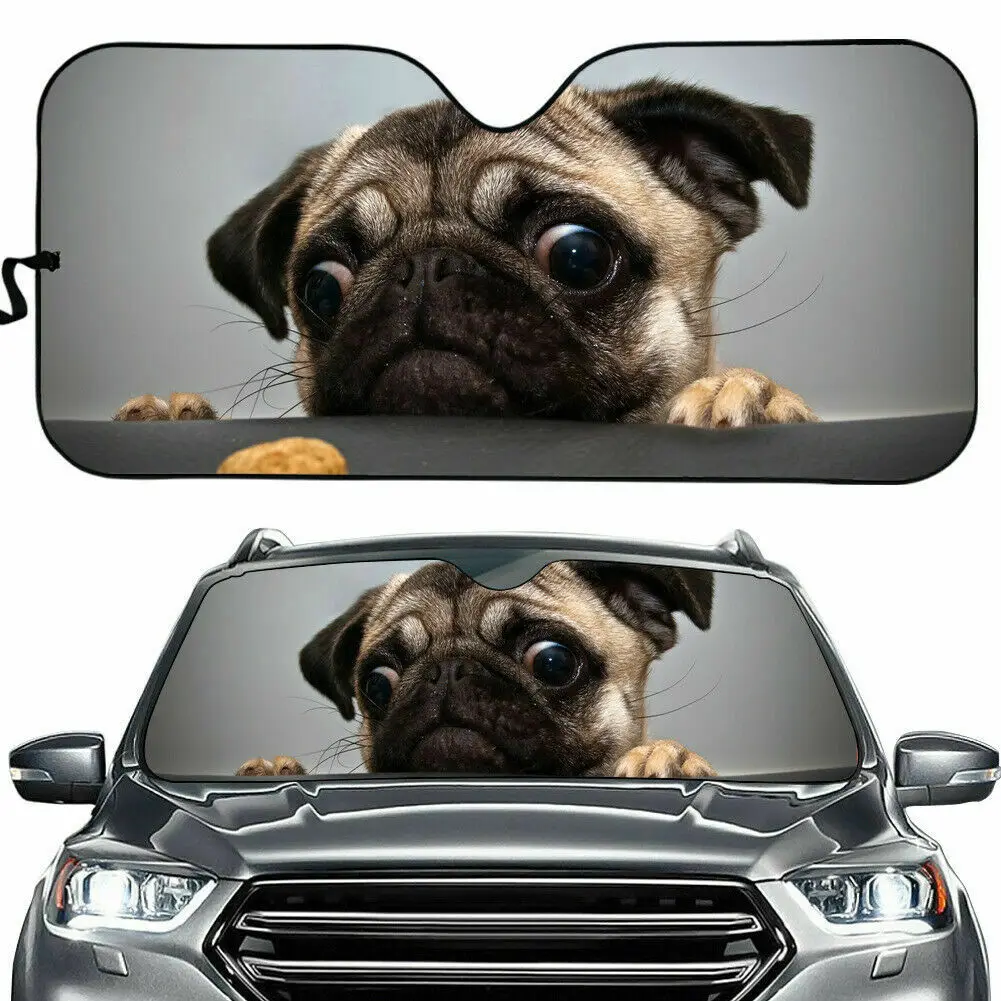 

Cute cat Foldable Car Sunshade Pickup Reflective Visor Windshield Block UV Ray
