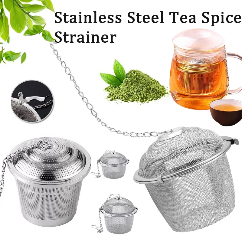 1-2 قطعة الفولاذ المقاوم للصدأ الشاي مصفاة التوابل...