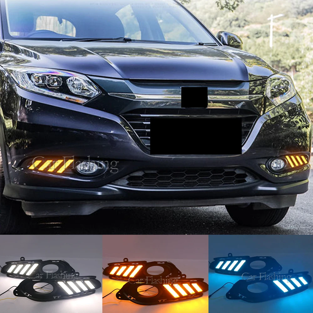 Daytime Running Light DRL Streamer Turn Signals For Honda HR-V HRV - View #12