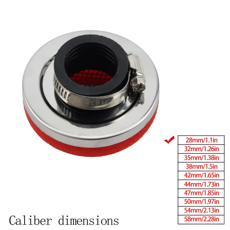 Motorcycle Air Filter Cleaner Air Filter 2 Stroke Engine Dirt Pit Bike Scooter 28/32/35/38/42/45/50/54/58MM Moto Parts - Image 20