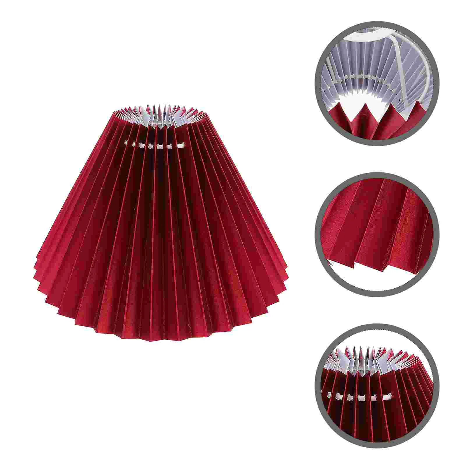 

Pleated Lampshade Desk Light Accessory Semi Flush Mount Ceiling Cover Creative Bracket Decorative Shell