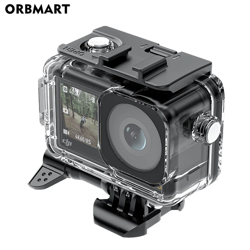 Custodia Impermeabile Per DJI Action 5 Pro / 4 / 3 – In ABS+PC E Vetro Trasparente, Con Viti E Inserti Anti-appannamento