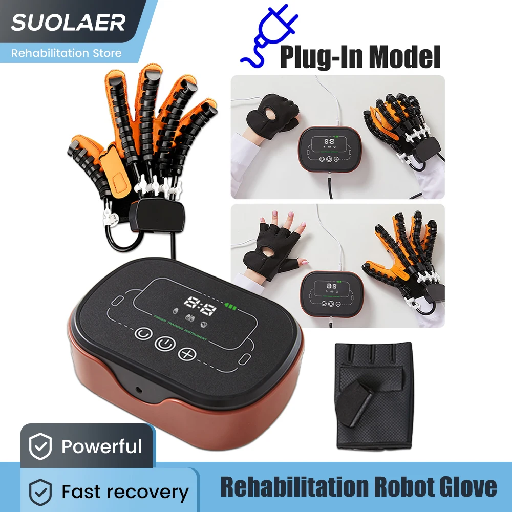 

Hand Rehabilitation Robot Hand Massager Massage Gloves Braces Supports Bone Care Hand Training Stroke Hemiplegia Finger Trainer