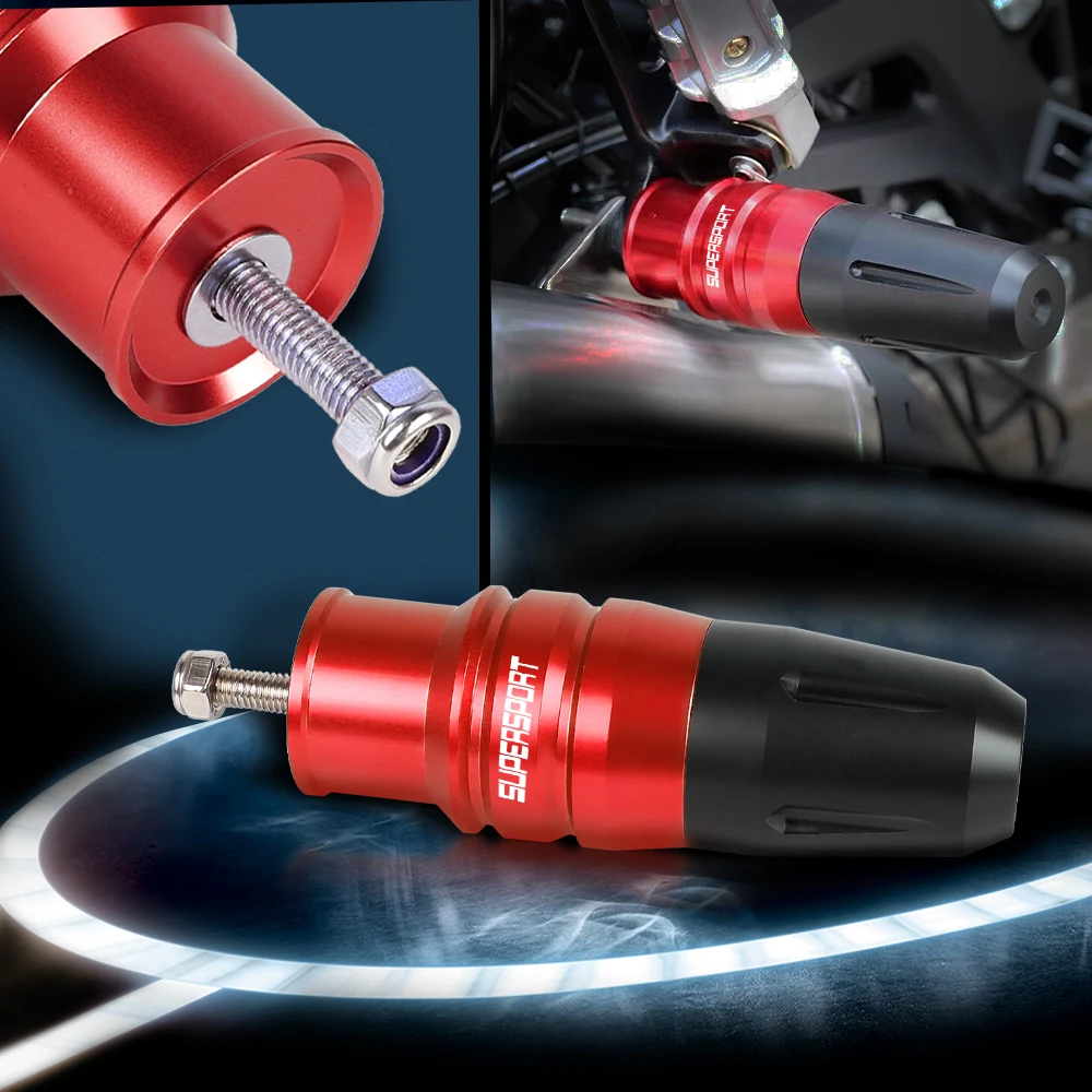 Per Ducati Supersport Supersport 2017 2018 Moto Moto Accessori Cnc Cursori Telaio Di Scarico Protezioni Anticaduta
