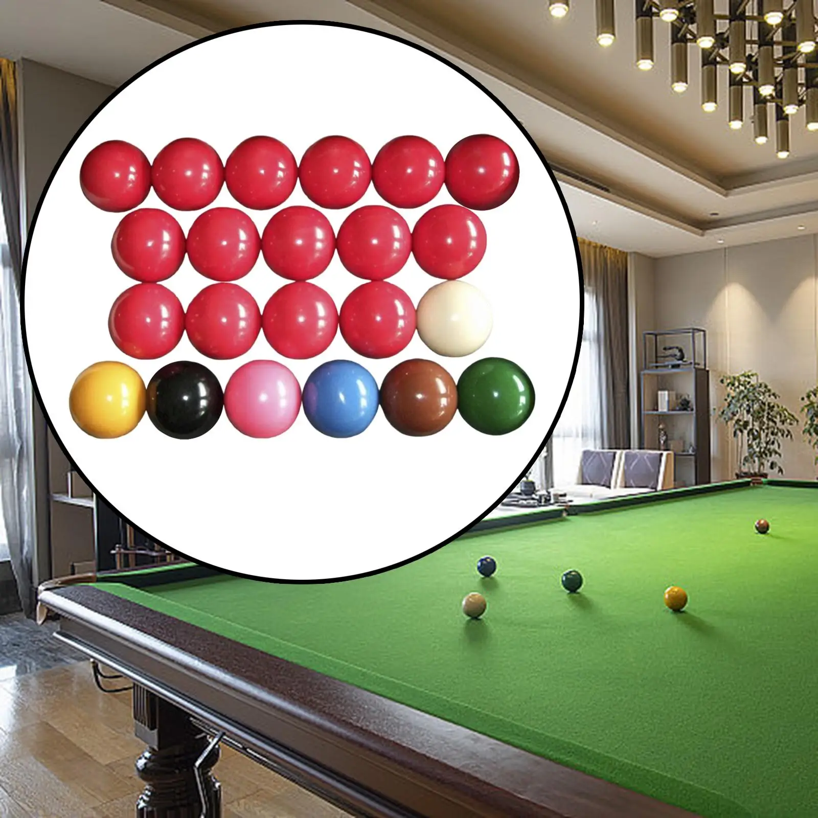 Snooker Balls 52.5mm/2.07in 2 1/16 Professional English Billiards Balls Resin