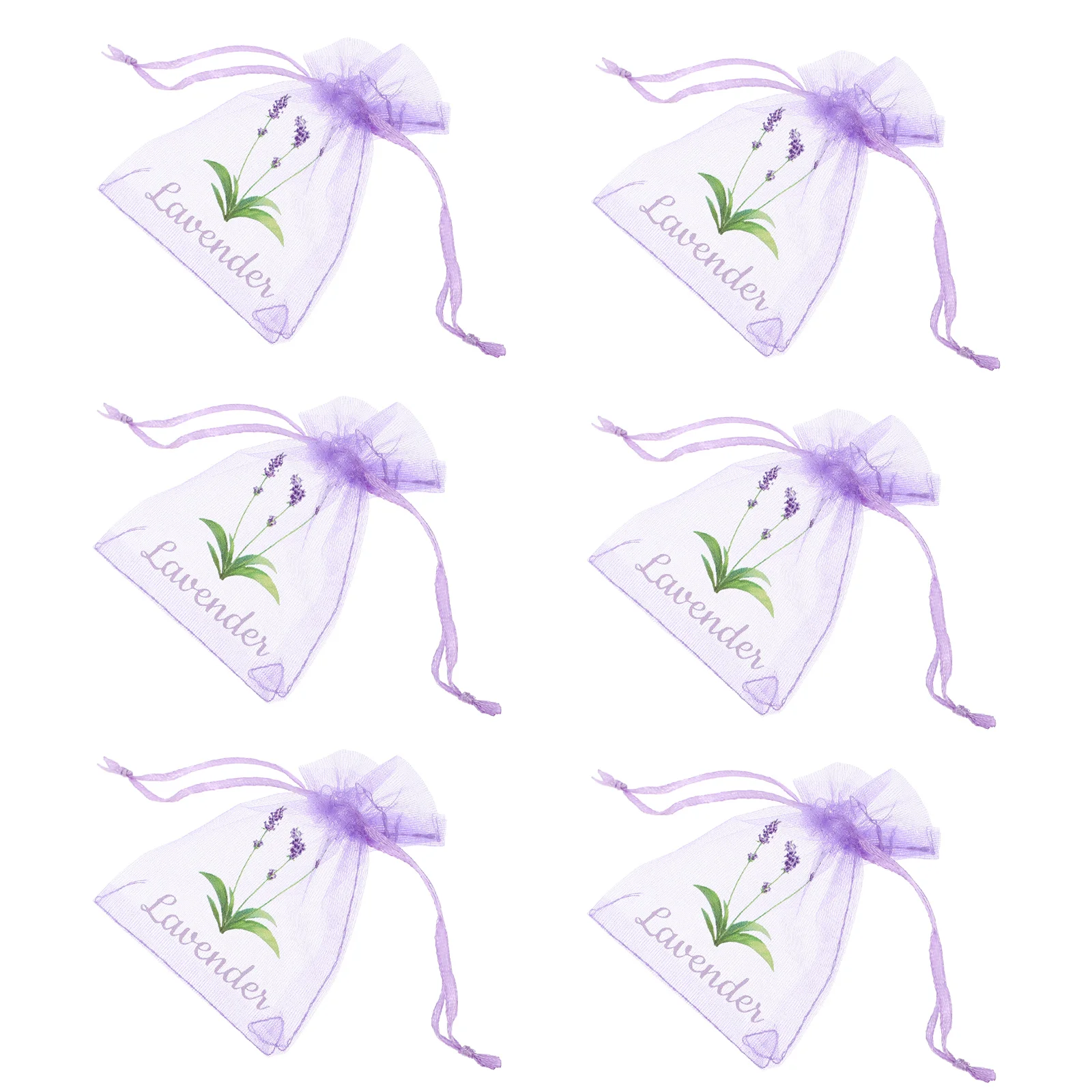 20pcs Lavender Sachets Drawstring Bags Empty Organza Pouches Sachet Empty Bags Organza Gauze for Lavender Herbs Spices Deodorant sachet bags fragrance bags