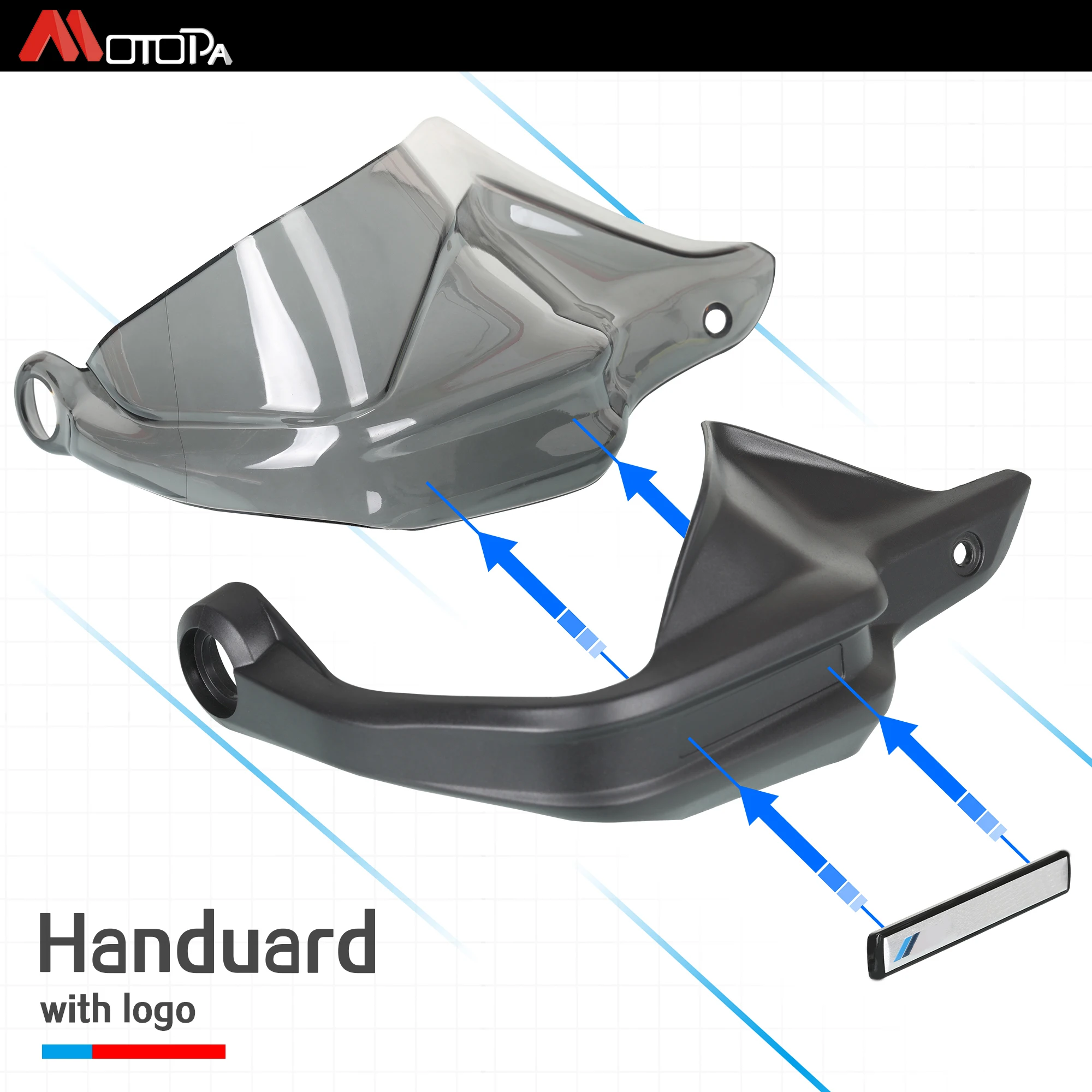 Protège-mains Moto Pour Honda XL1000V Varadero - Noir - Pare-main Robuste Pour Une Conduite Protégée Et Confortable