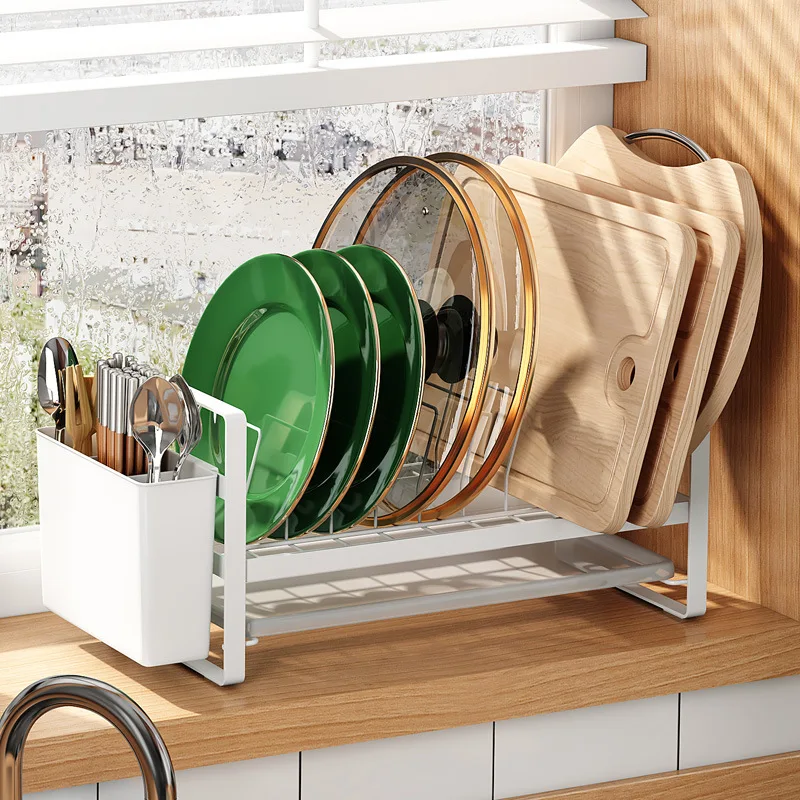 Push-pull Bowl and Plate Storage Bowl and Dish Rack Cabinet Built-in Shelf  Kitchen Bowl and Dish Drainer Holder Pot Cover Frame