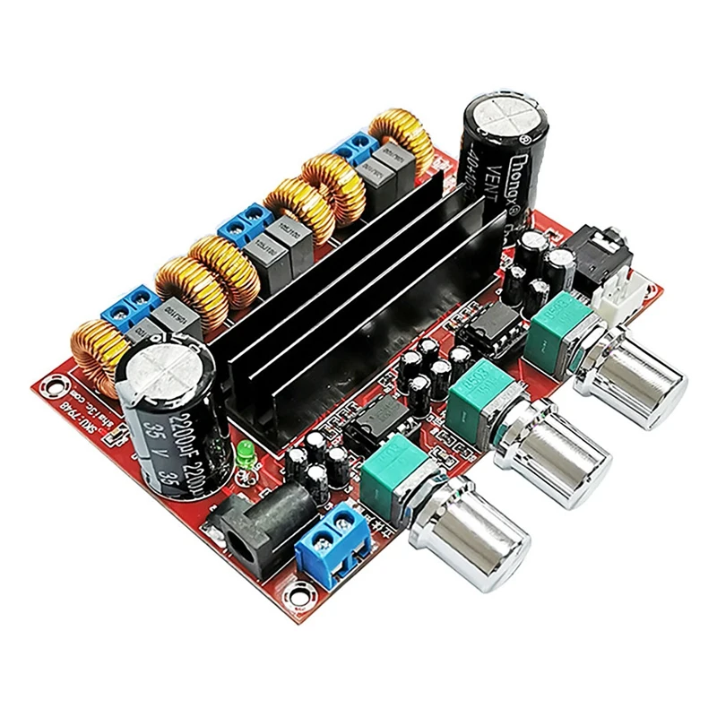 

TPA3116D2 Digital Power Amplifier Board DC12-24V 2X50W+100W High Power 2.1 Channel Subwoofer Audio Power Amplifier Board