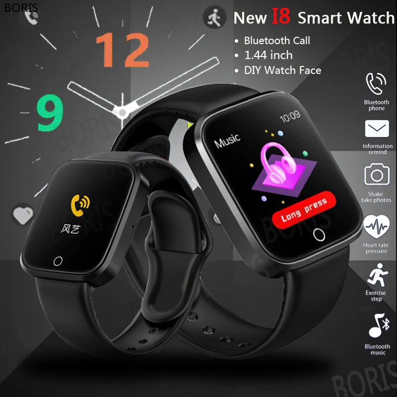 2022 nuovo I8 Smartwatch Bluetooth Calling Sport Smart Fitness bracciale  orologio fai da te viso uomo donna orologio da polso intelligente rosa| | -  AliExpress