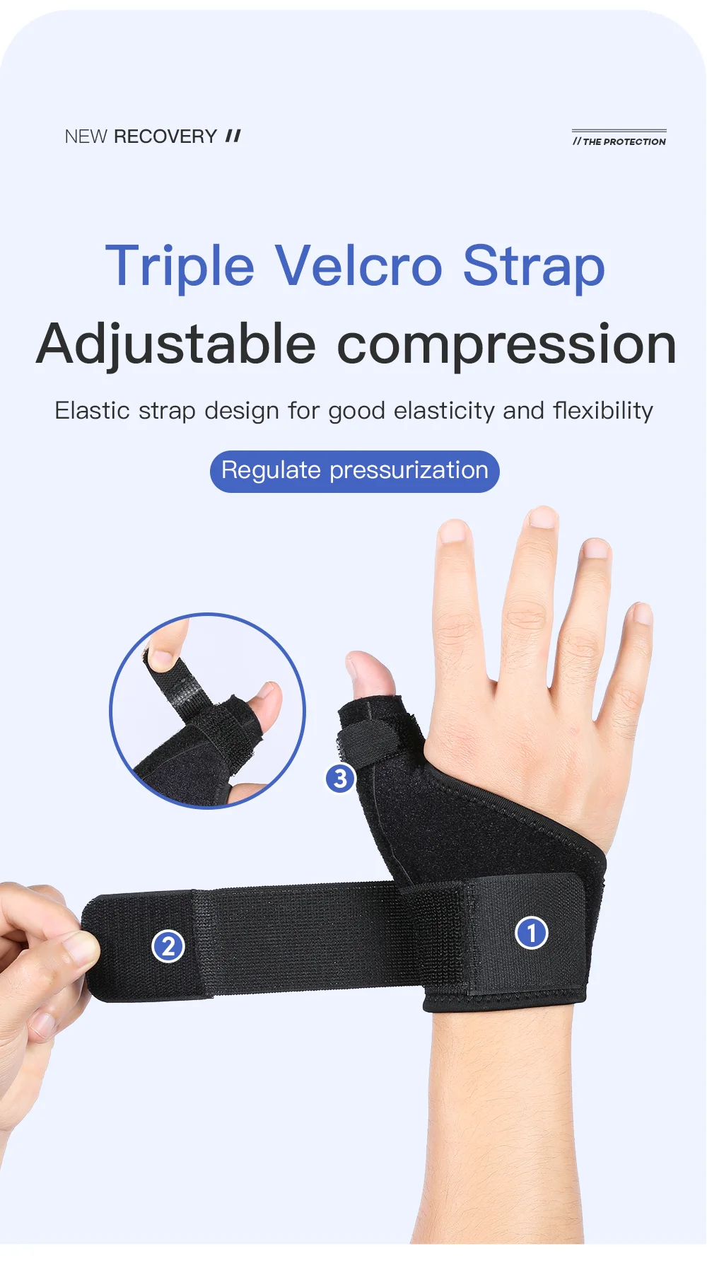 Arthritis Handgelenkstütze Schutz Sehnenscheide Verletzungen Erholung Handgelenkstütze Schiene Finger Verstauchung Retainer Band – Detail 4