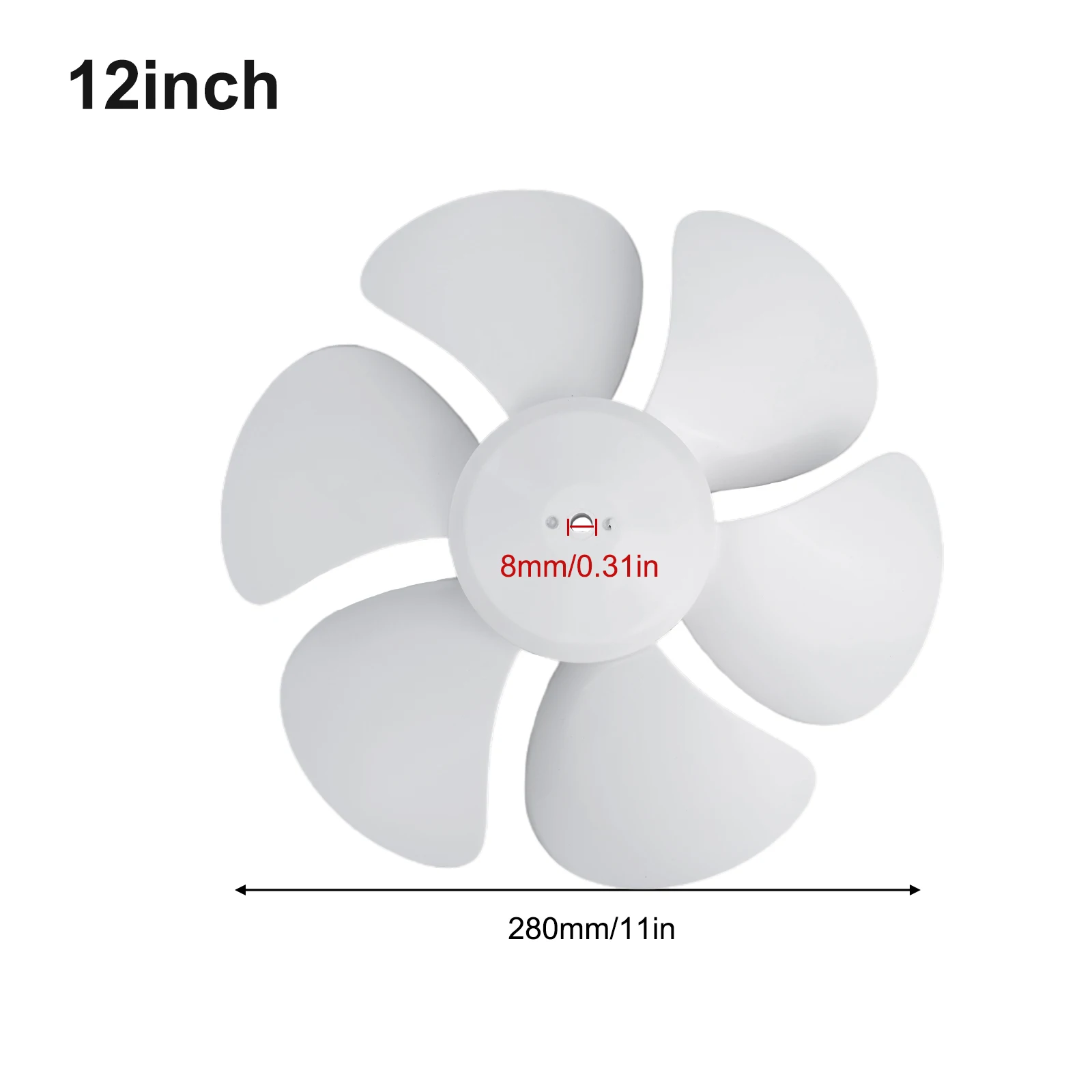 Six-Blade Easy-Install Electric Fan Blades