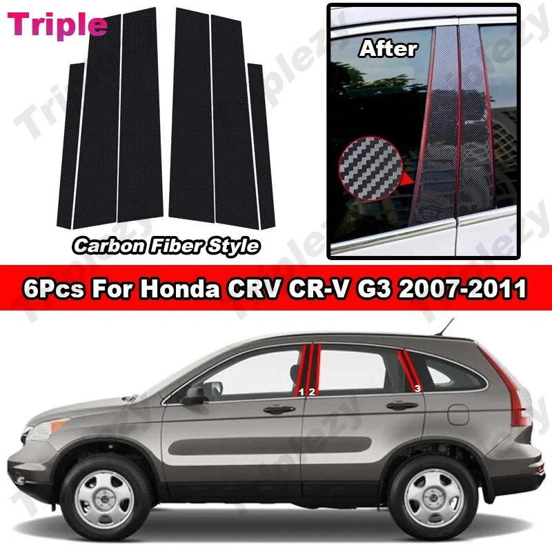 ڵ ¦ â ߾ BC  Ʈ ƼĿ Ʈ,  , ź ,  ũ, ȥ CRV CR-V G3 2007-2011 , 6 