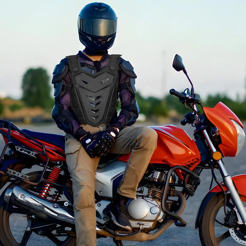 Motorbike Back Protector Vest Riding Body Gear Adult Youth Chest Riding Vest Safety Equipment For Dirt Bikes Motorcycle Racing