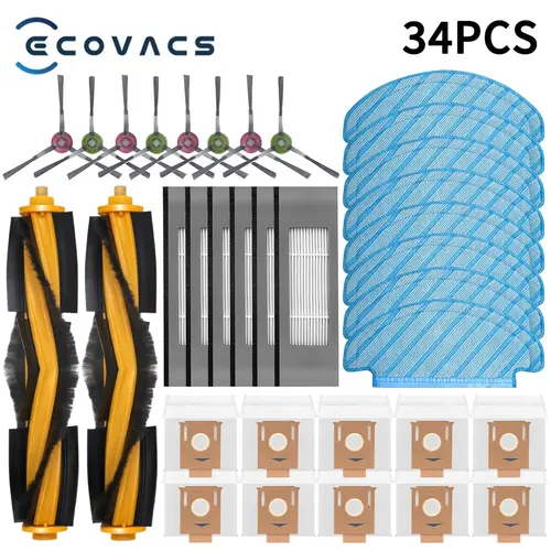 ECOVACS Deebot T8 AIVI T9 AIVI N8 Pro AIVI N9 N10 N10 Plus Accessories Main brush, side brush, filter, dust bag,Hepa Filter - Image 15