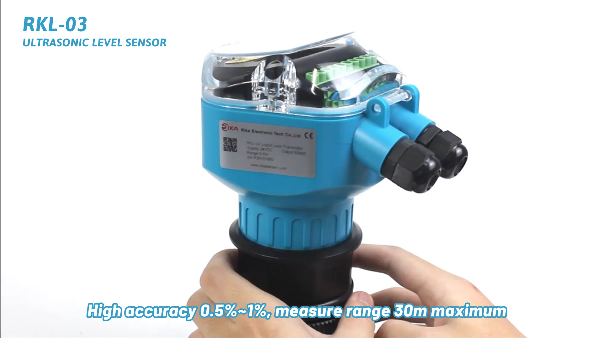 

Ультразвуковой датчик уровня воды для измерения глубины воды RIKA RKL-03 CE