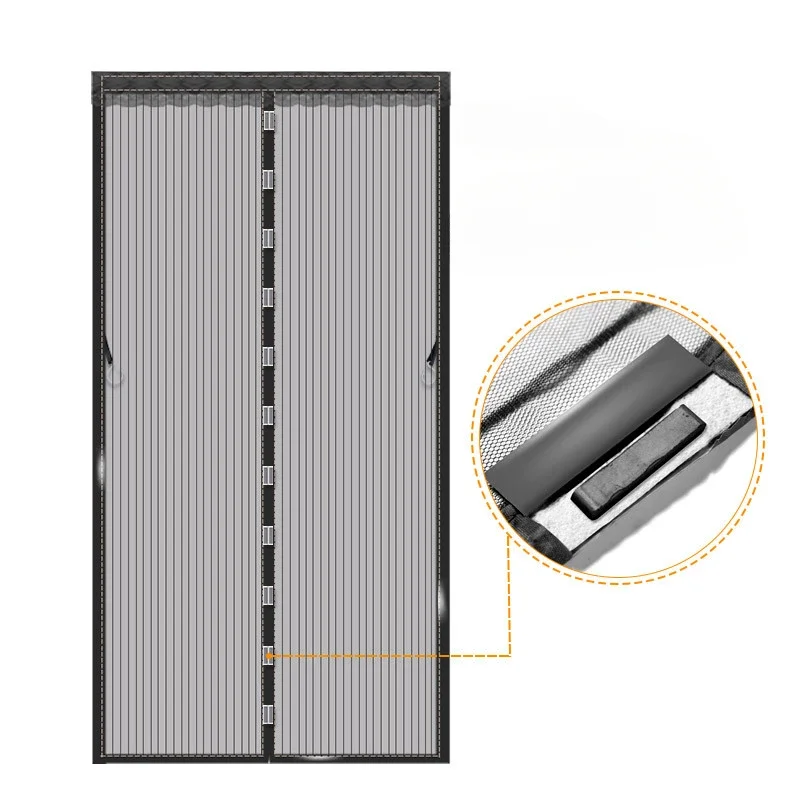 Anti-Mosquito Net Summer Automatic Closing Magnetic Mosquito Net Invisible Door Mesh Anti Bug Fly Partition Curtain Magic Mesh