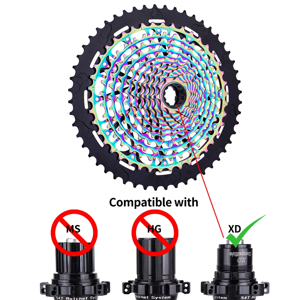 ZTTO 12 Speed Eagle Cassette MTB, 10 52T 10 50T Ultimate XD Freewheel Gold ULT CNC Steel Lightweight 12s K7 12V Colorful 385g - Image 3