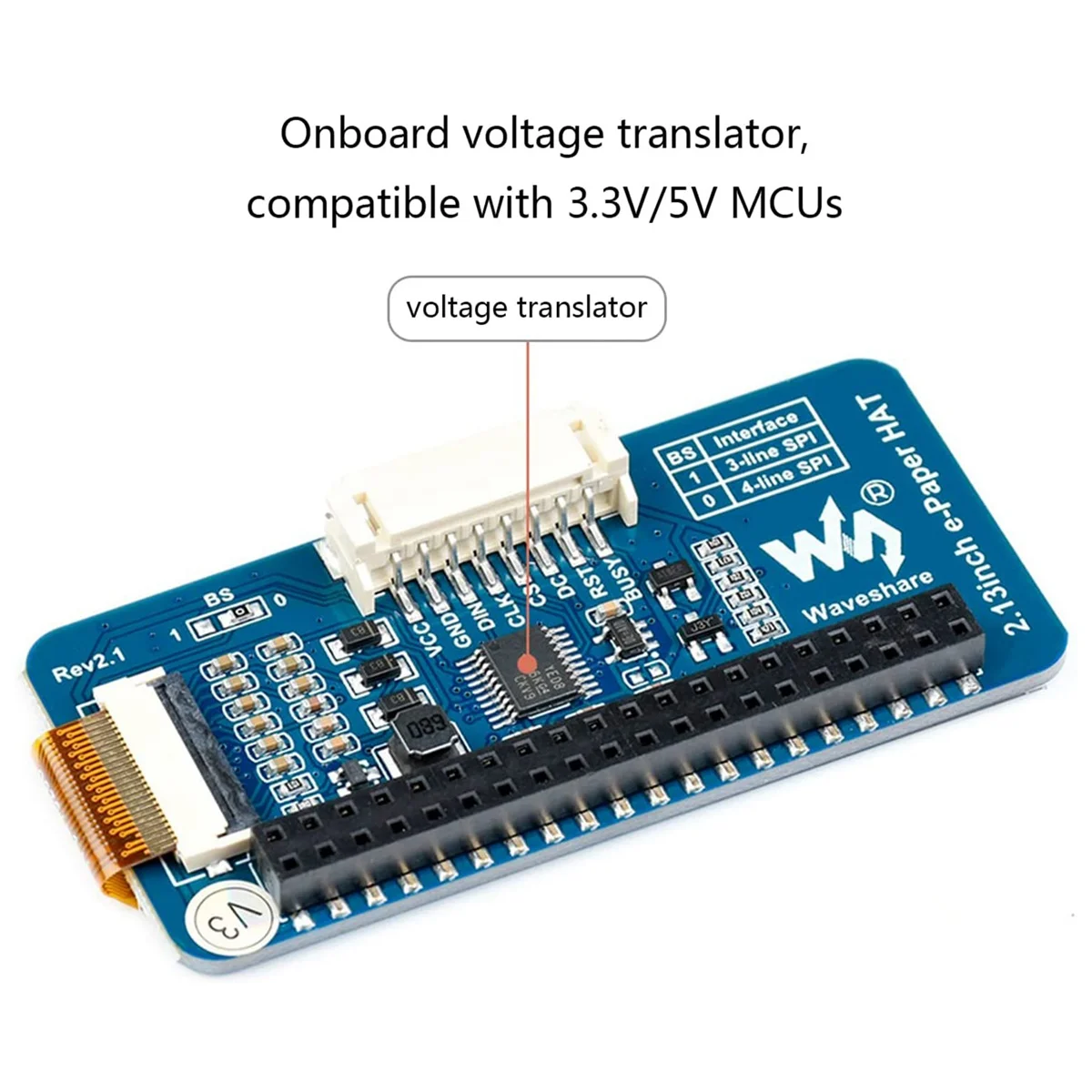 

Waveshare 2,13 дюймовый E-Ink дисплей шляпа, черный, белый двухцветный 250X122 пикселя E-Paper экран ЖК для Raspberry Pi 4B/3B +/3B/2B/Zero