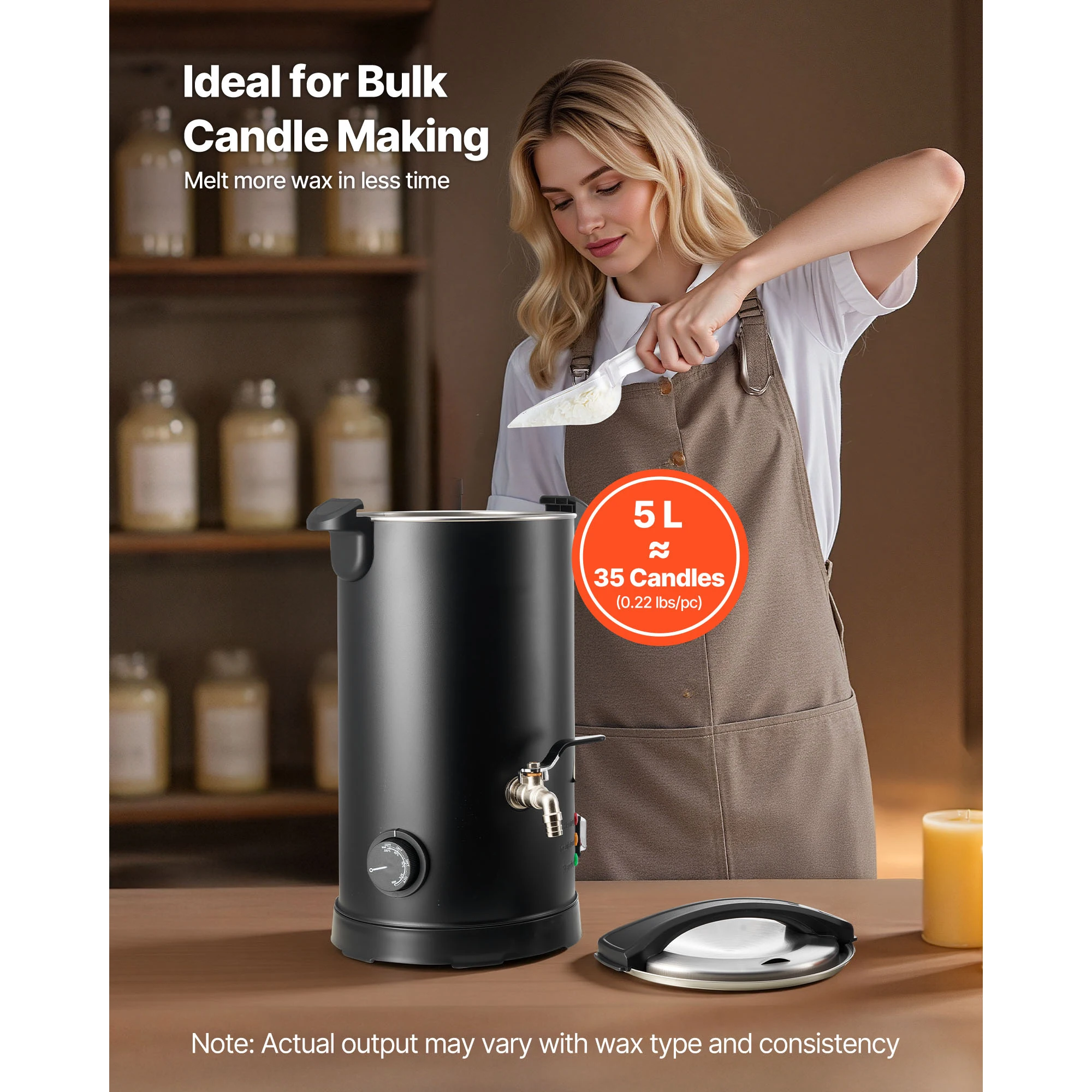 Wax Melter for Candle Making with Fast Heating