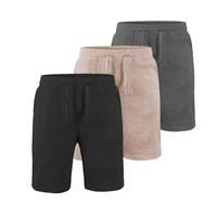 Cotton Linen Shorts Men Five-point Sports Short Breathable Simple Pants Summer Thin Casual Shorts Solid Color Elastic Pant 1