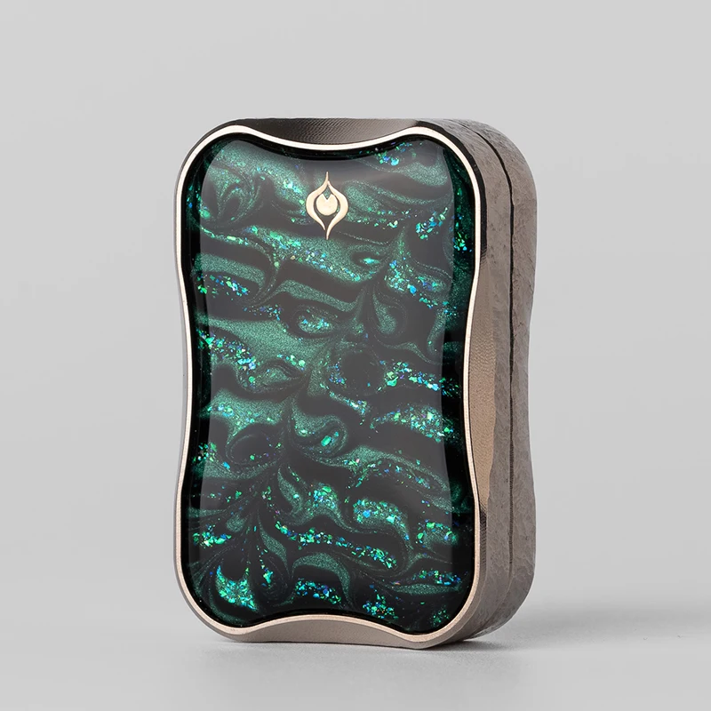 Peacock Aura Sand Floating Fidget Slider Metal Stress Relief Toys