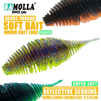 SAMOLLA Soft Worm Swimbait Lure 1