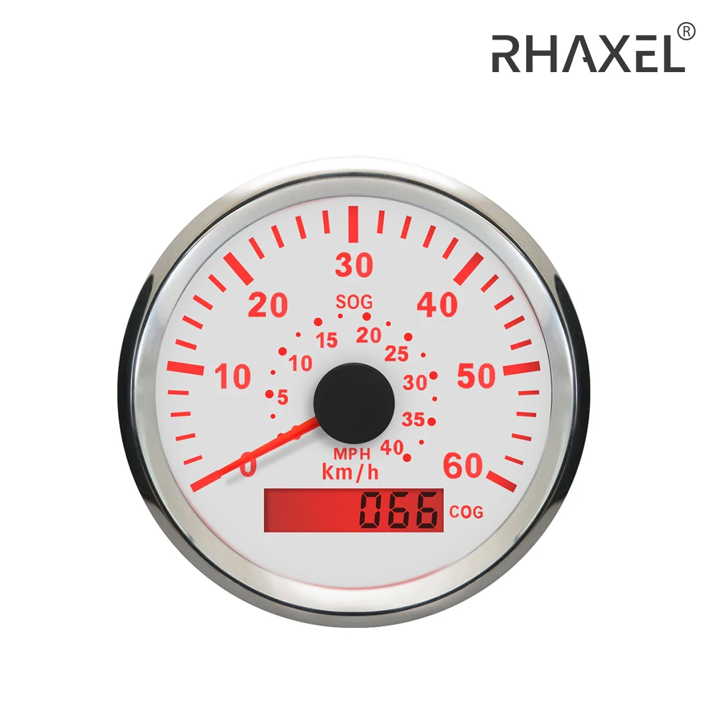 RHAXEL Universal GPS Speedometer Speedo Gauge with Course 0 60KMH 0