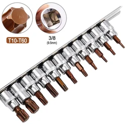 Enhanced Torx Screwdriver Bit Set - 11-Piece Drive Socket Collection with Wrench Adapter (SET B)