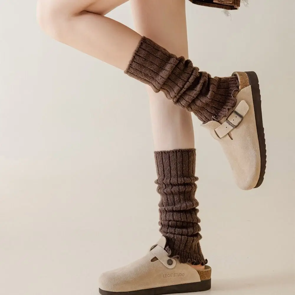 Fashion Knitting Leg Warmers Cute Sweet Lolitas Knitted Socks Boot Socks Women Girls