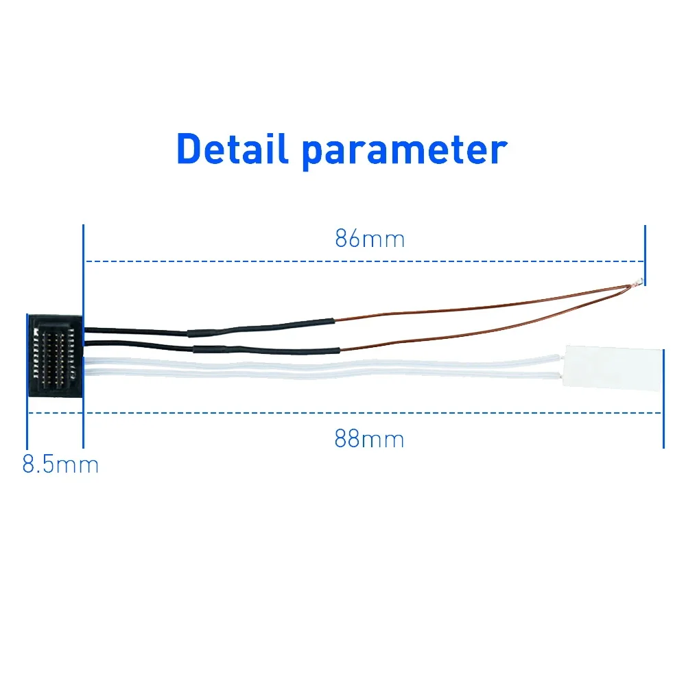 For Bambu P1P&P1S Thermistor Ceramic Heating Rod Kit Cartridge Heater Integrated Terminal Connector For Bambu Lab x1 /X1 Carbon